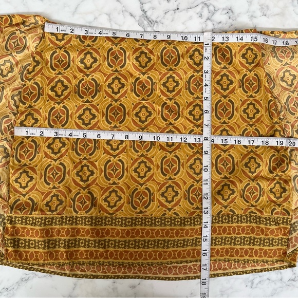 NWOT Free People REVOLVE Imogen Sarong Mini Skirt in Turmeric Made in India - Picture 10 of 10
